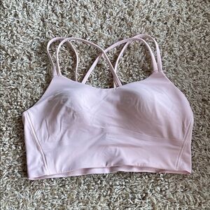 Lululemon Athletica Light Pink Strappy Sports Bra